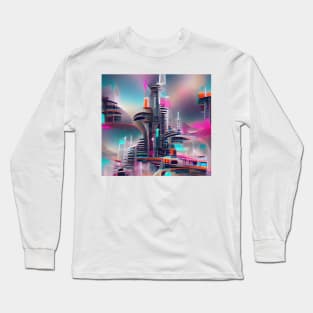 Futuristic Tower Long Sleeve T-Shirt